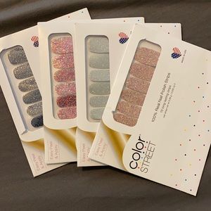 4 brand new color street manicure sets: